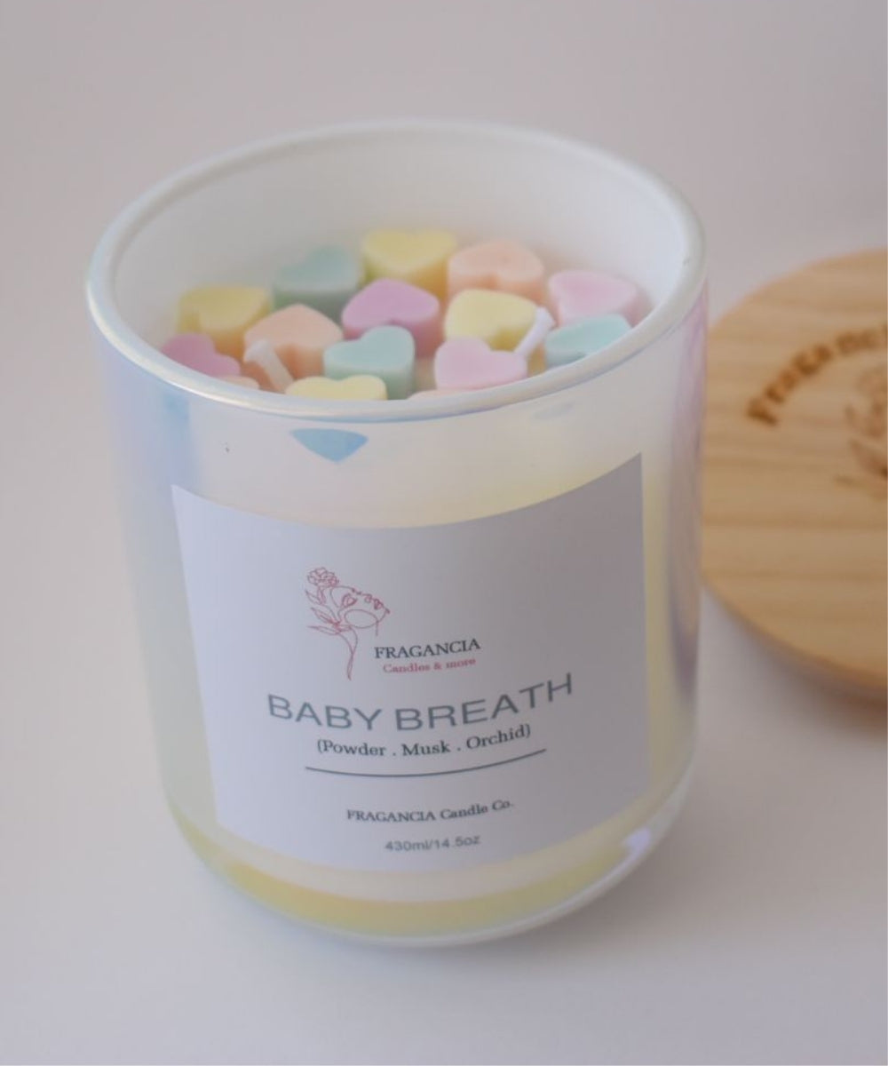 Baby Breath Candle (Large)